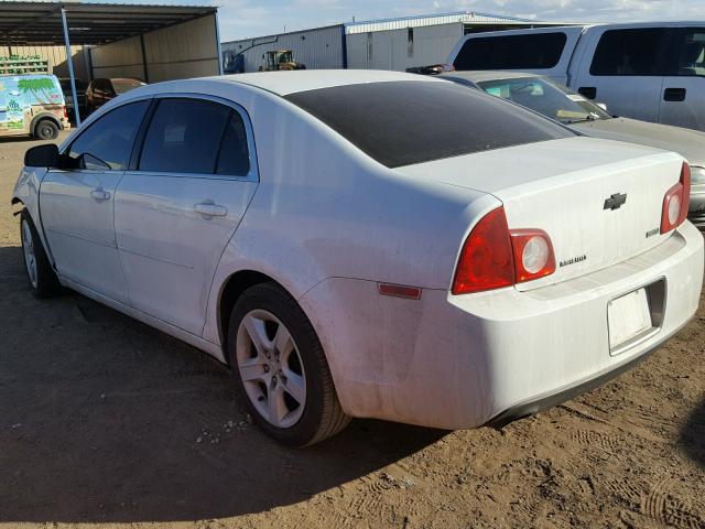 1G1ZA5E03AF314369 - 2010 CHEVROLET MALIBU LS WHITE photo 3