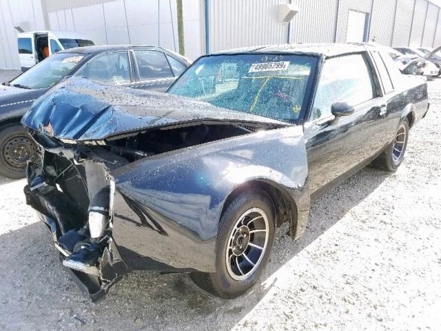 1G4AK4794EH553118 - 1984 BUICK REGAL T-TY BLACK photo 2