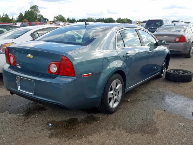 1G1ZH57B79F121454 - 2009 CHEVROLET MALIBU 1LT GREEN photo 4