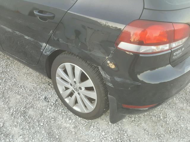WVWNM7AJ8CW350388 - 2012 VOLKSWAGEN GOLF 黑色 照片 9