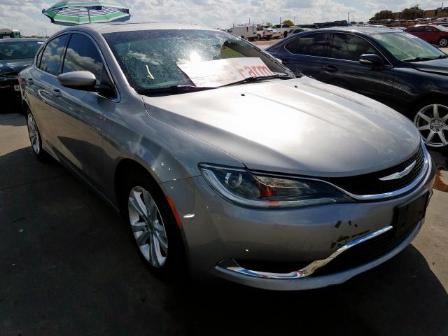 1C3CCCAB6FN687491 - 2015 CHRYSLER 200 LIMITE SILVER photo 1