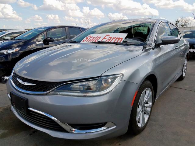 1C3CCCAB6FN687491 - 2015 CHRYSLER 200 LIMITE SILVER photo 2