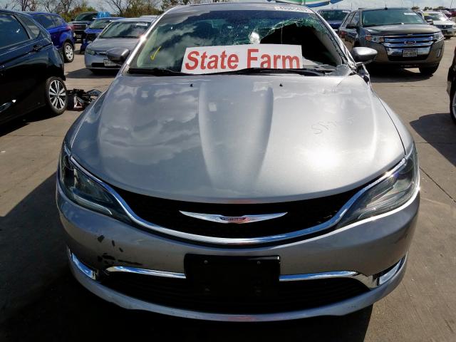 1C3CCCAB6FN687491 - 2015 CHRYSLER 200 LIMITE SILVER photo 9