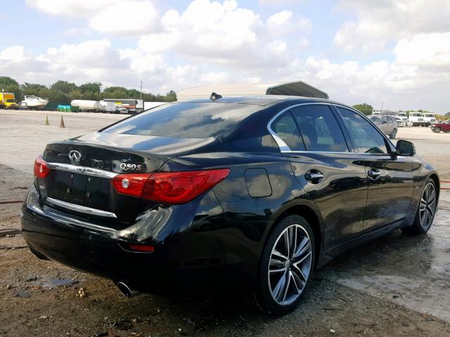 JN1BV7AR6EM696754 - 2014 INFINITI Q50 BASE BLACK photo 4