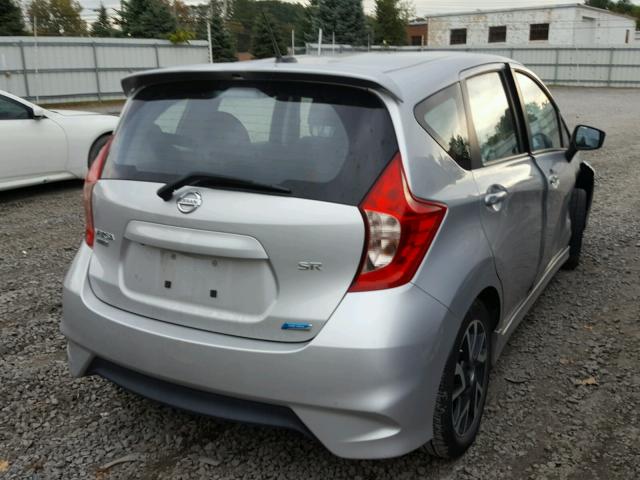 3N1CE2CP6FL375182 - 2015 NISSAN VERSA NOTE SILVER photo 4