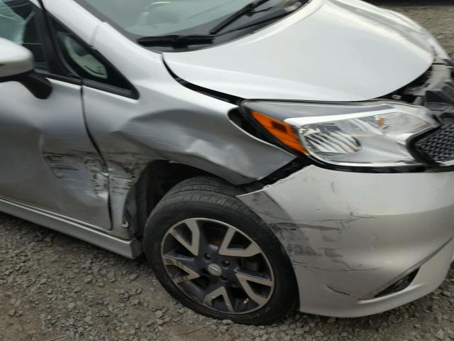 3N1CE2CP6FL375182 - 2015 NISSAN VERSA NOTE SILVER photo 9