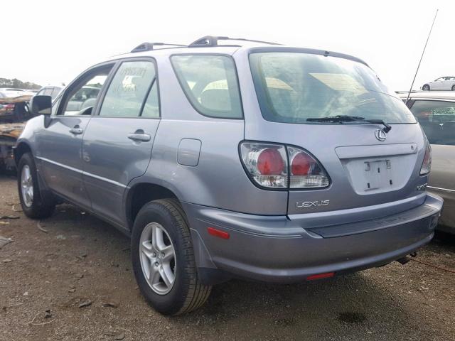 JTJHF10UX10202112 - 2001 LEXUS RX 300 SILVER photo 3