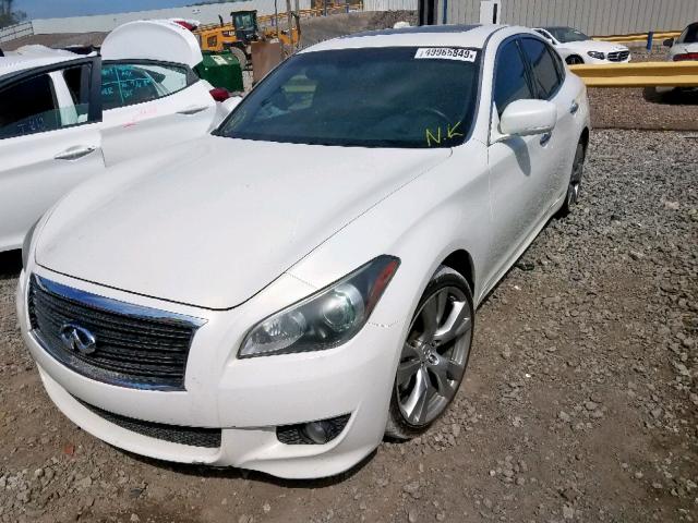 JN1BY1AP1DM510555 - 2013 INFINITI M37 WHITE photo 2