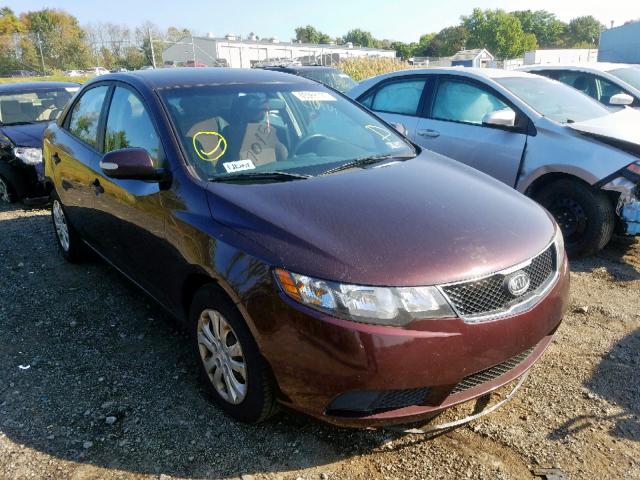 KNAFU4A27A5282595 - 2010 KIA FORTE EX MAROON photo 1