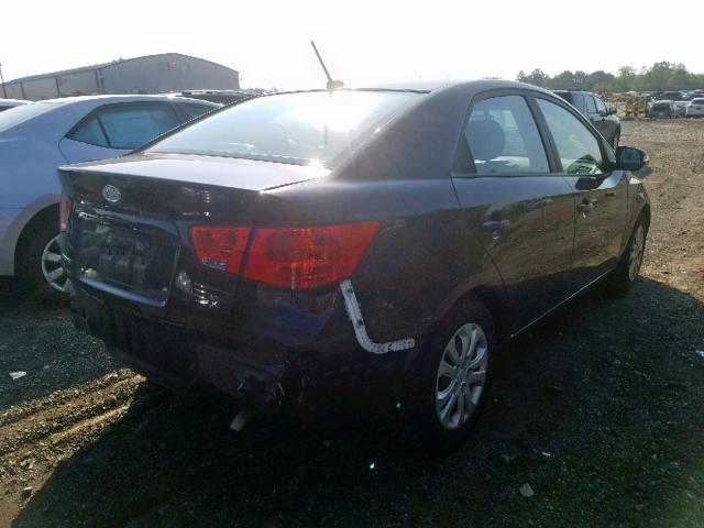 KNAFU4A27A5282595 - 2010 KIA FORTE EX MAROON photo 4