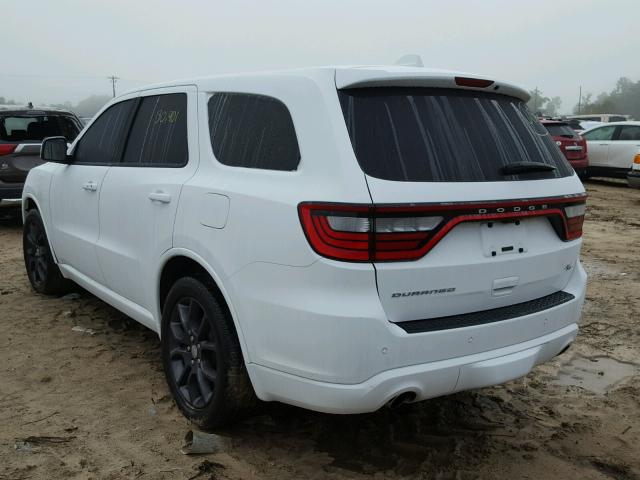 1C4SDHCT2HC629092 - 2017 DODGE DURANGO R/ WHITE photo 3