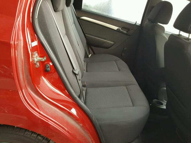 KL1TD5DE3AB075986 - 2010 CHEVROLET AVEO LS MAROON photo 6