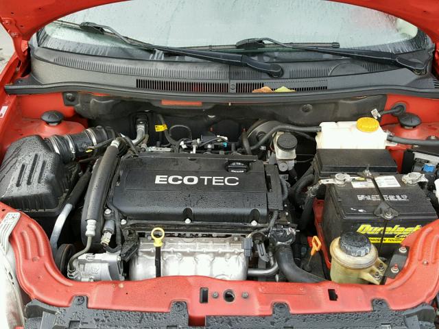 KL1TD5DE3AB075986 - 2010 CHEVROLET AVEO LS MAROON photo 7