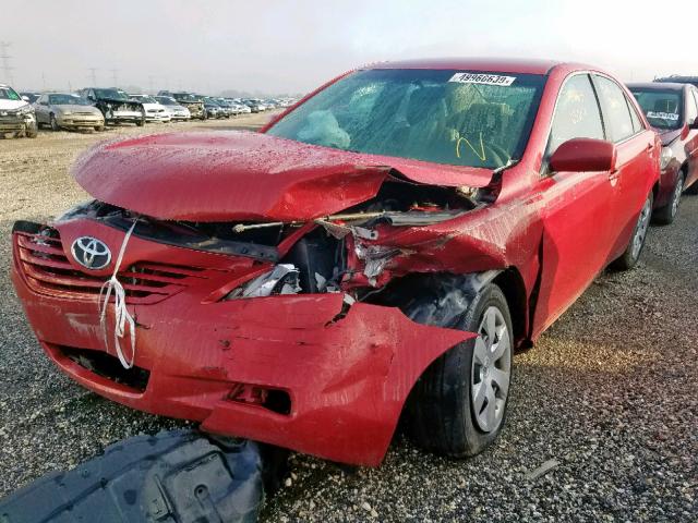 4T1BE46K99U313818 - 2009 TOYOTA CAMRY BASE RED photo 2