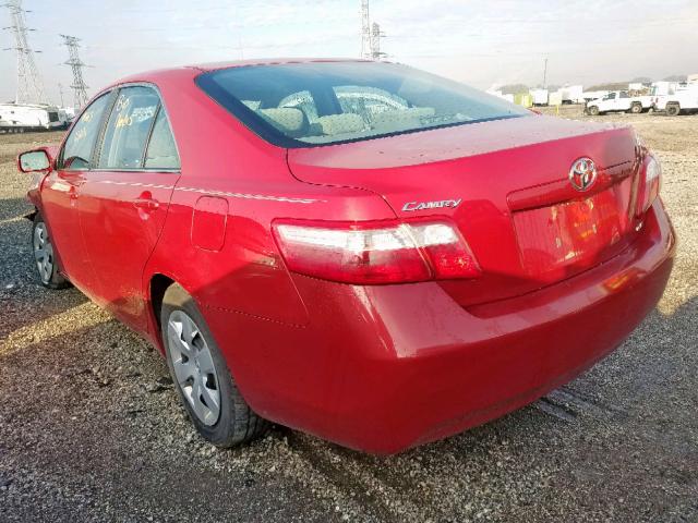 4T1BE46K99U313818 - 2009 TOYOTA CAMRY BASE RED photo 3