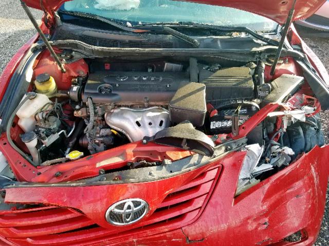 4T1BE46K99U313818 - 2009 TOYOTA CAMRY BASE RED photo 7
