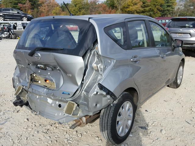 3N1CE2CP1FL382072 - 2015 NISSAN VERSA NOTE GRAY photo 4