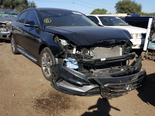 5NPE34AF4GH288416 - 2016 HYUNDAI SONATA SPO BLACK photo 1