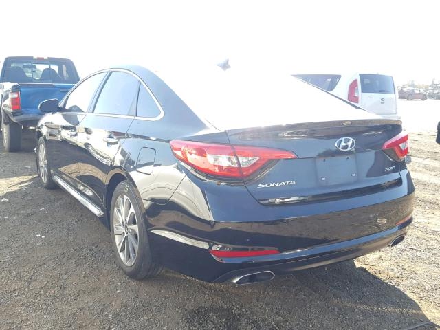 5NPE34AF4GH288416 - 2016 HYUNDAI SONATA SPO BLACK photo 3