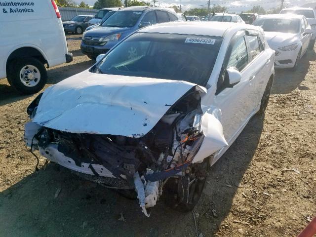 JM1BL1H6XA1229716 - 2010 MAZDA 3 S WHITE photo 2