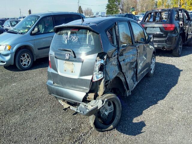 LUCGE8H57D3001452 - 2013 HONDA FIT LX SILVER photo 4