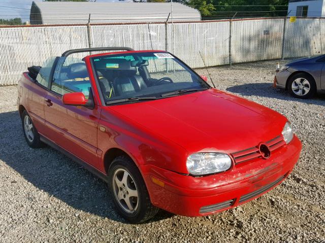 3VWDC21V9YM803944 - 2000 VOLKSWAGEN CABRIO GLS RED photo 1