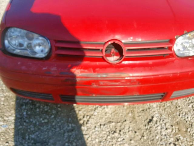 3VWDC21V9YM803944 - 2000 VOLKSWAGEN CABRIO GLS RED photo 10