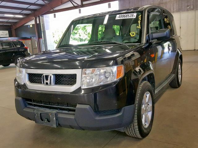 5J6YH2H73AL002599 - 2010 HONDA ELEMENT EX BLACK photo 2