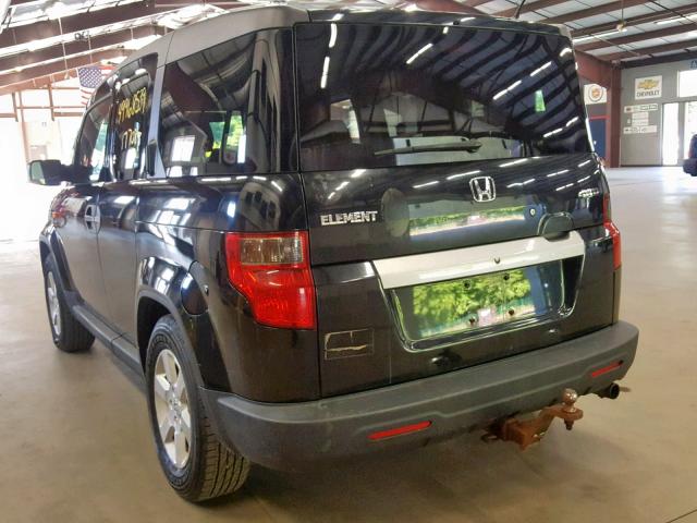 5J6YH2H73AL002599 - 2010 HONDA ELEMENT EX BLACK photo 3