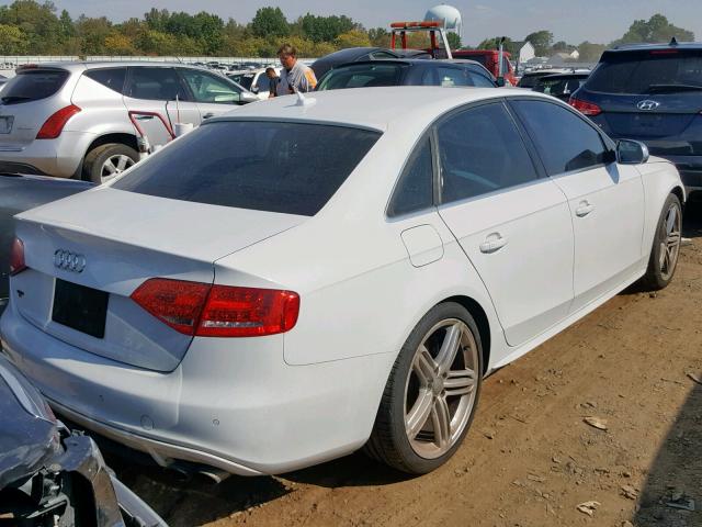 WAUDGAFL9CA059161 - 2012 AUDI S4 PREMIUM WHITE photo 4