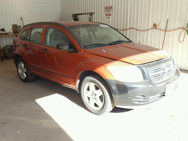 1B3HB48B47D305256 - 2007 DODGE CALIBER SX ORANGE photo 1