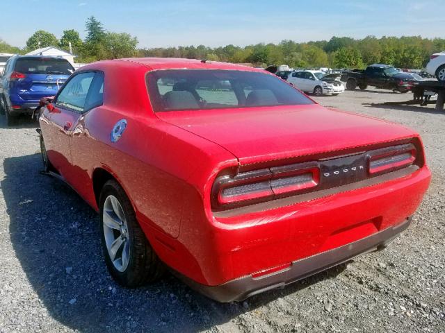 2C3CDZAG4GH336567 - 2016 DODGE CHALLENGER RED photo 3