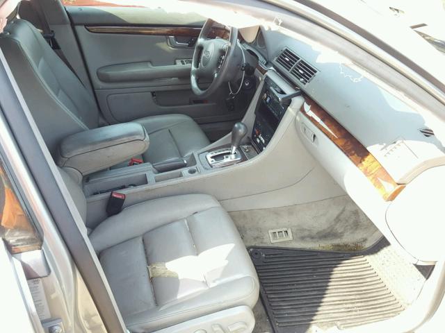 WAUVT68E03A112079 - 2003 AUDI A4 3.0 AVA GRAY photo 5