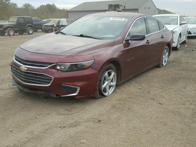 1G1ZB5ST3GF223218 - 2016 CHEVROLET MALIBU LS 栗色 照片 2