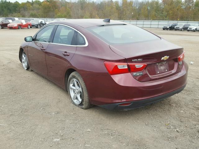 1G1ZB5ST3GF223218 - 2016 CHEVROLET MALIBU LS 栗色 照片 3