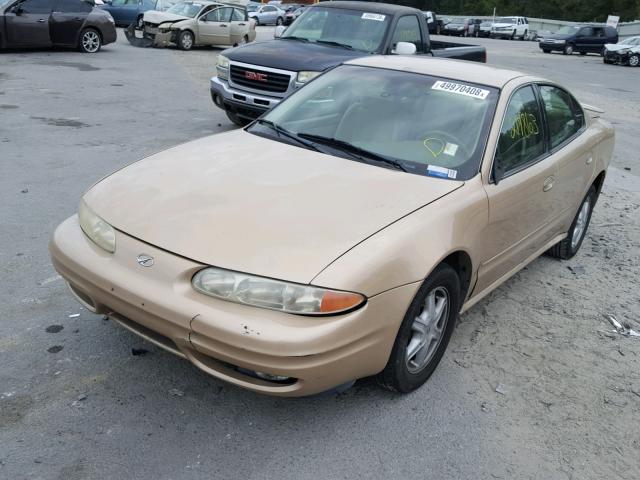 1G3NL52F83C174459 - 2003 OLDSMOBILE ALERO GL BROWN photo 2