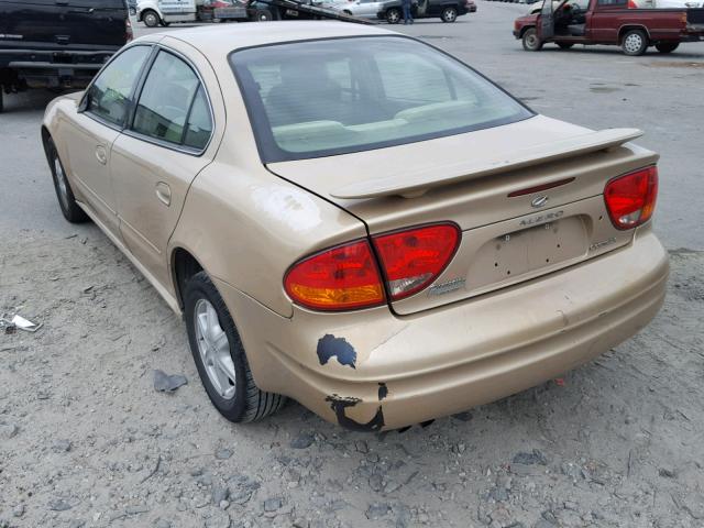 1G3NL52F83C174459 - 2003 OLDSMOBILE ALERO GL BROWN photo 3