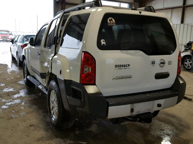 5N1AN0NUXEN815118 - 2014 NISSAN XTERRA X WHITE photo 3