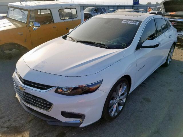 1G1ZH5SX8HF195418 - 2017 CHEVROLET MALIBU PRE WHITE photo 2