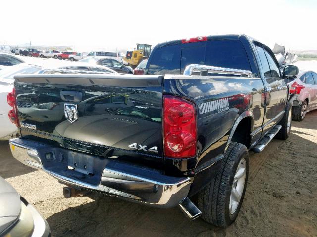 1D7HU18207S260728 - 2007 DODGE RAM 1500 S BLACK photo 4