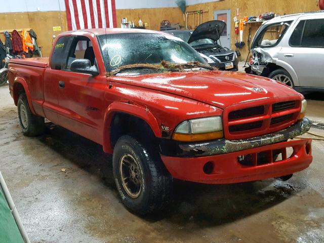 1B7GG22X9YS641731 - 2000 DODGE DAKOTA RED photo 1