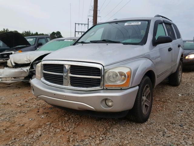 1D4HB48NX5F543495 - 2005 DODGE DURANGO SL SILVER photo 2