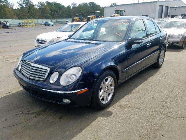 WDBUF65J74A470156 - 2004 MERCEDES-BENZ E 320 BLUE photo 2