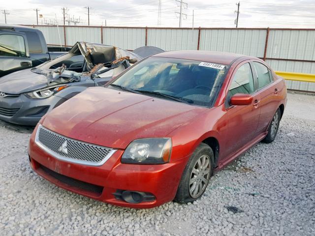 4A32B2FF6AE005795 - 2010 MITSUBISHI GALANT FE RED photo 2