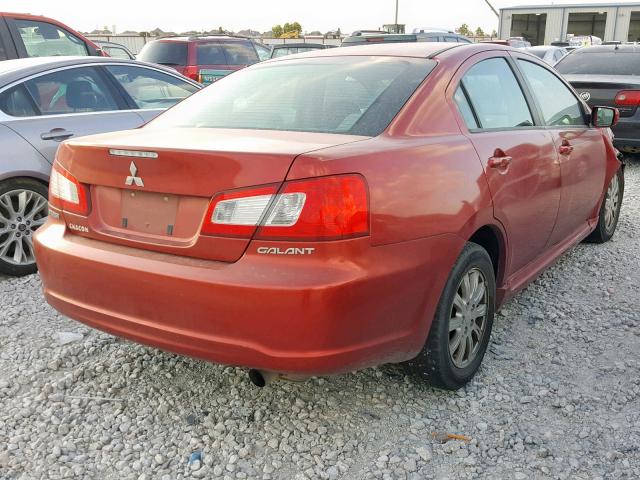 4A32B2FF6AE005795 - 2010 MITSUBISHI GALANT FE RED photo 4