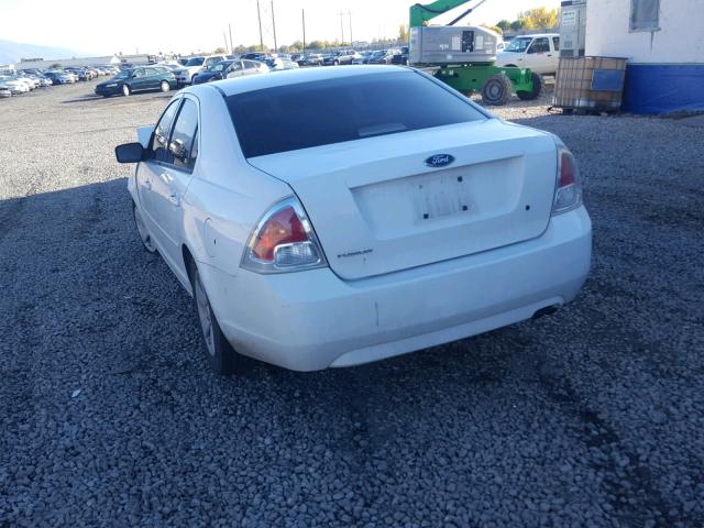 3FAFP06Z86R197767 - 2006 FORD FUSION S WHITE photo 3