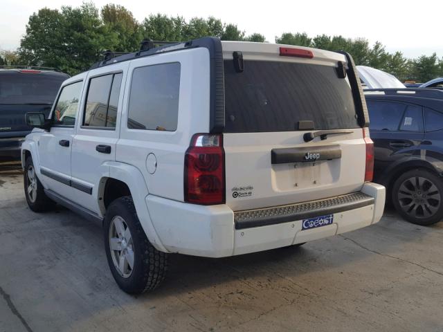 1J8HG48N96C175630 - 2006 JEEP COMMANDER WHITE photo 3