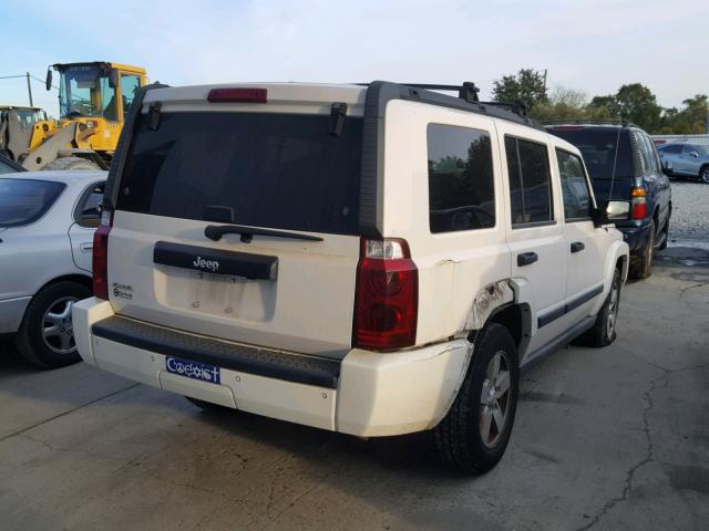 1J8HG48N96C175630 - 2006 JEEP COMMANDER WHITE photo 4