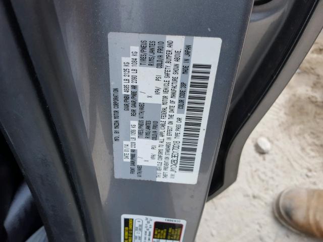 JM1CW2BL3E0170018 - 2014 MAZDA 5 SPORT GRAY photo 10