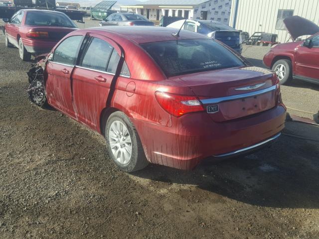 1C3CCBAB1DN733946 - 2013 CHRYSLER 200 LX MAROON photo 3